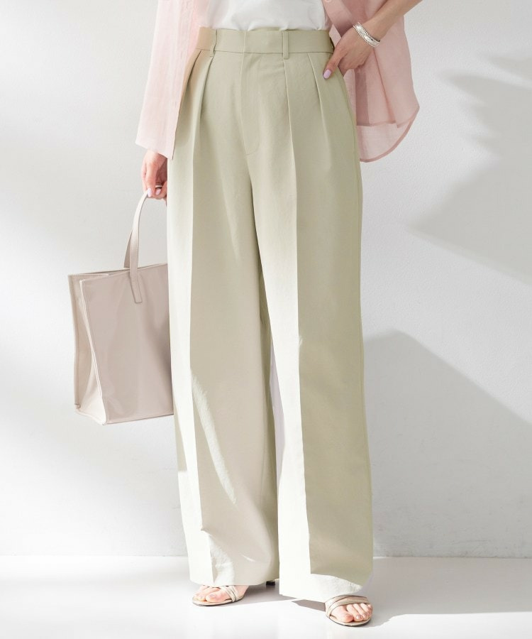 【接触冷感/UVカット/遮熱/吸水速乾】クリーンワイドパンツ1