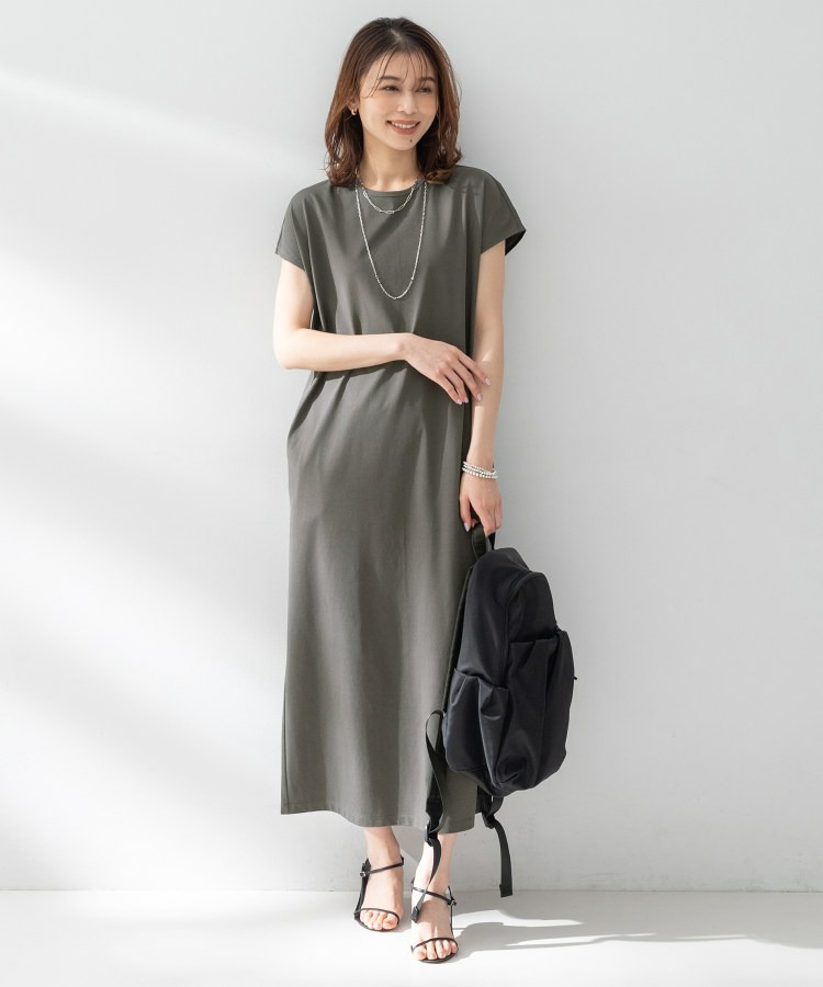 【接触冷感/UVカット/遮熱/抗菌防臭】ライトプレーティングワンピース