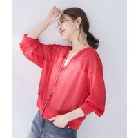 【7色展開/ゆったり/ショート丈】シアートリコットカーディガン