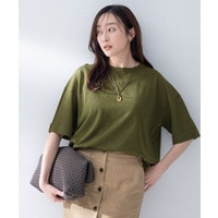 【アンサンブル可/Tシャツ風/ゆったり】リラックスニットトップス