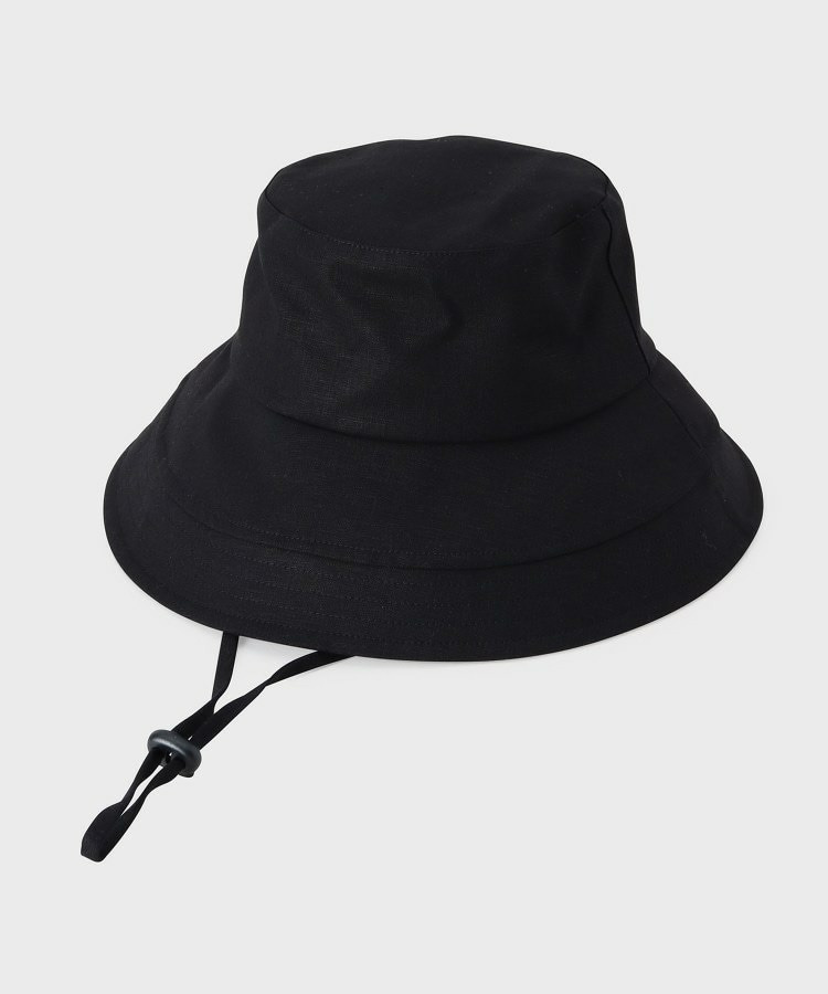 【遮熱・UV】リネンブレンドつば広HAT1