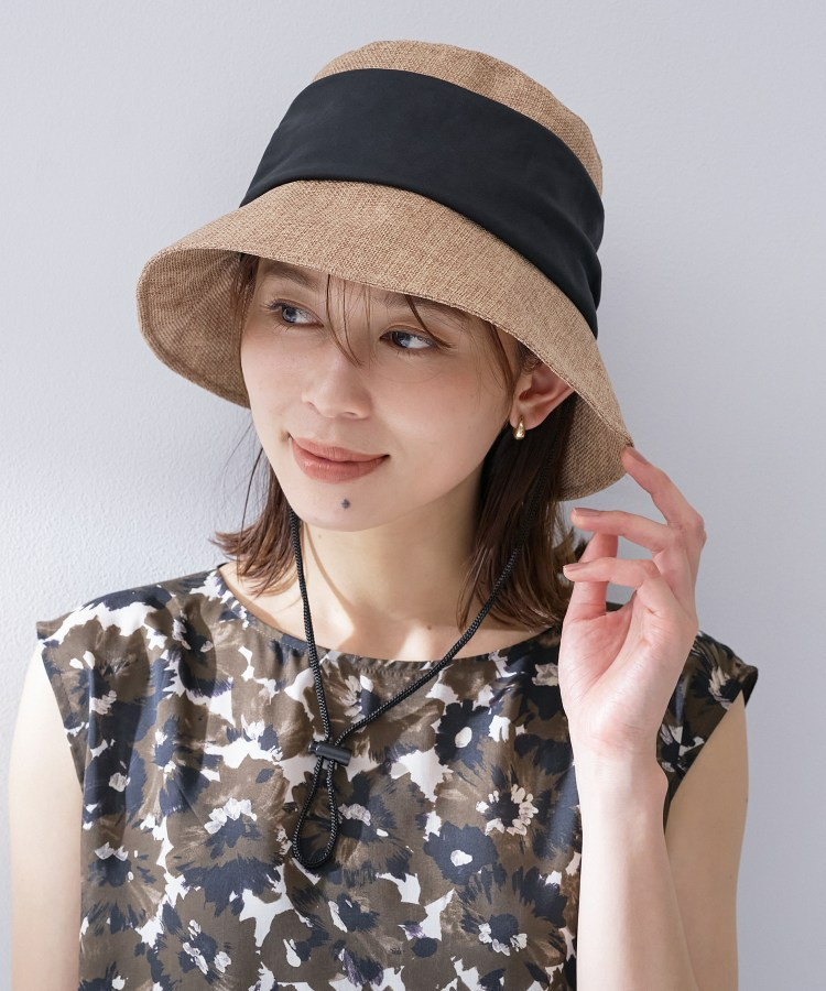 【遮熱】ギャザーリボンHAT9