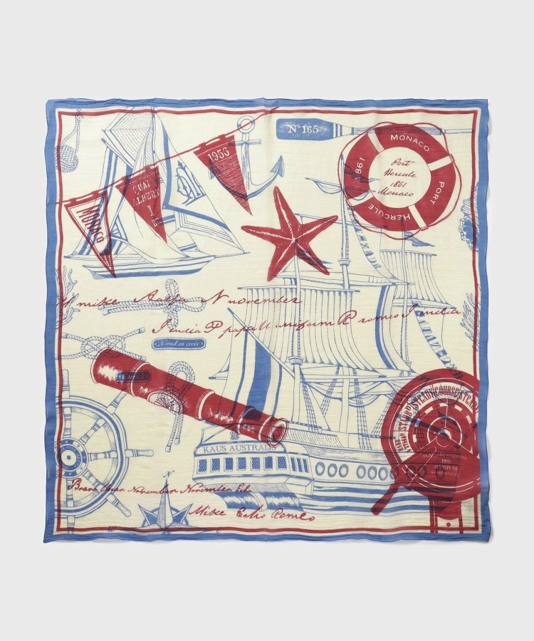 【manipuri】120×120 コットンスカーフ ボンメール