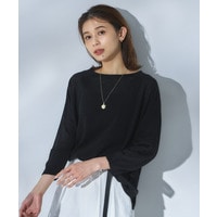 【ゆったり/リラクシー】リネンボートネックプルオーバー