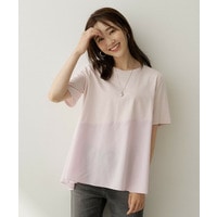 異素材ドッキングプルオーバー