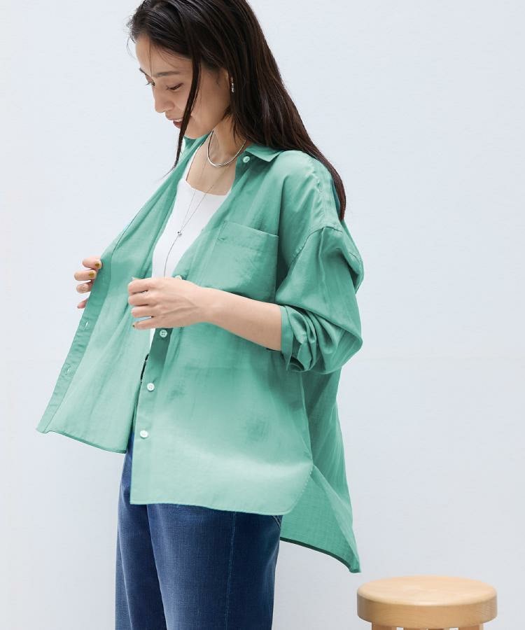 シルキータッチシアーシャツ11
