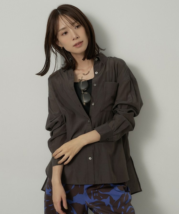 シルキータッチシアーシャツ1