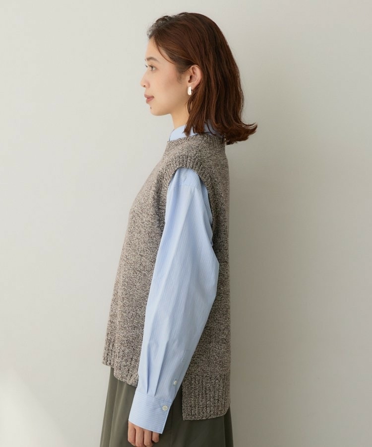 【5色展開/手洗い可】ローシルクウールニットベスト24