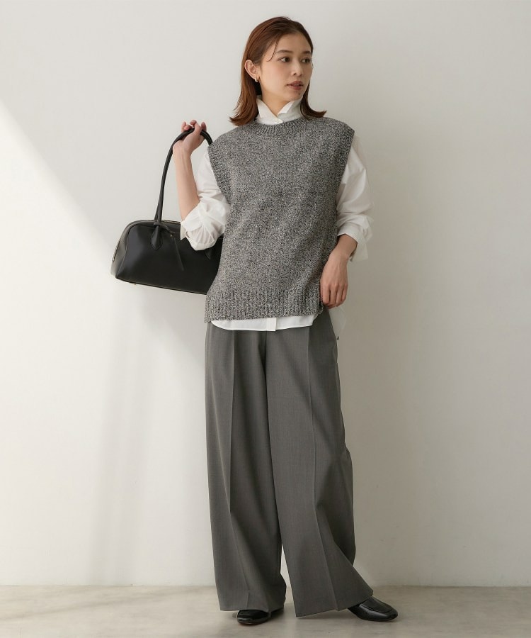 【5色展開/手洗い可】ローシルクウールニットベスト8