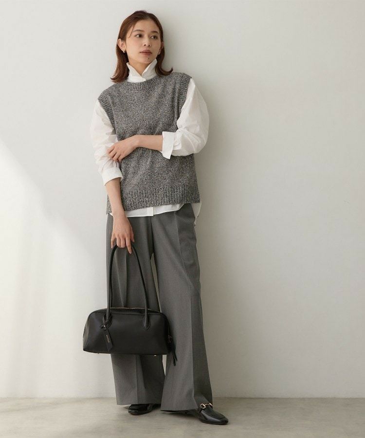 【5色展開/手洗い可】ローシルクウールニットベスト9
