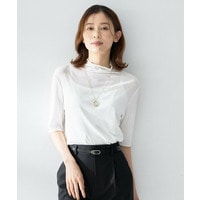 シアーテレコハイネックトップス
