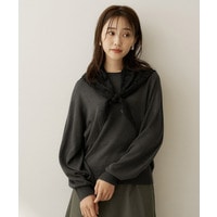 【大人の抜け感/8色展開】ボリュームスリーブニットプルオーバー