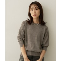 【アンサンブル可能/オンオフ使える】シルクウールカシミヤプルオーバー