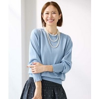 【アンサンブル可能/オンオフ使える】シルクウールカシミヤプルオーバー