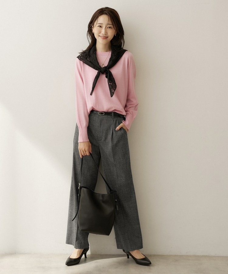 【アンサンブル可能/オンオフ使える】シルクウールカシミヤプルオーバー12