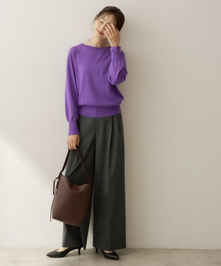 【アンサンブル可能/オンオフ使える】シルクウールカシミヤプルオーバー17