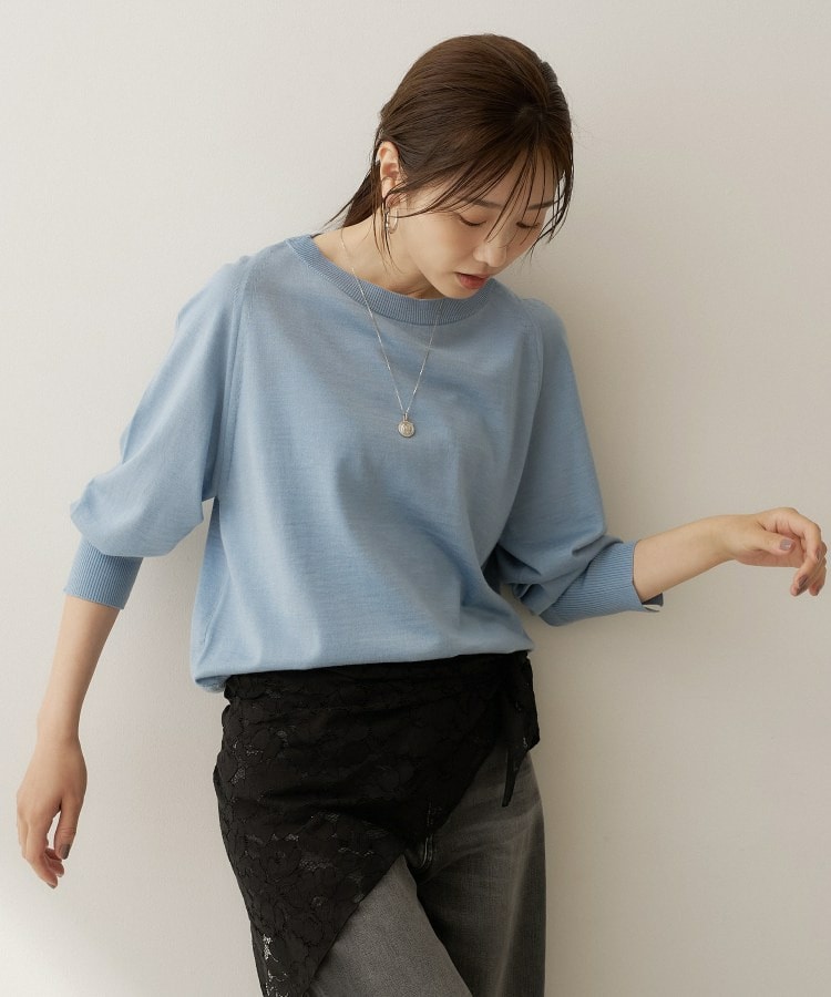 【アンサンブル可能/オンオフ使える】シルクウールカシミヤプルオーバー19