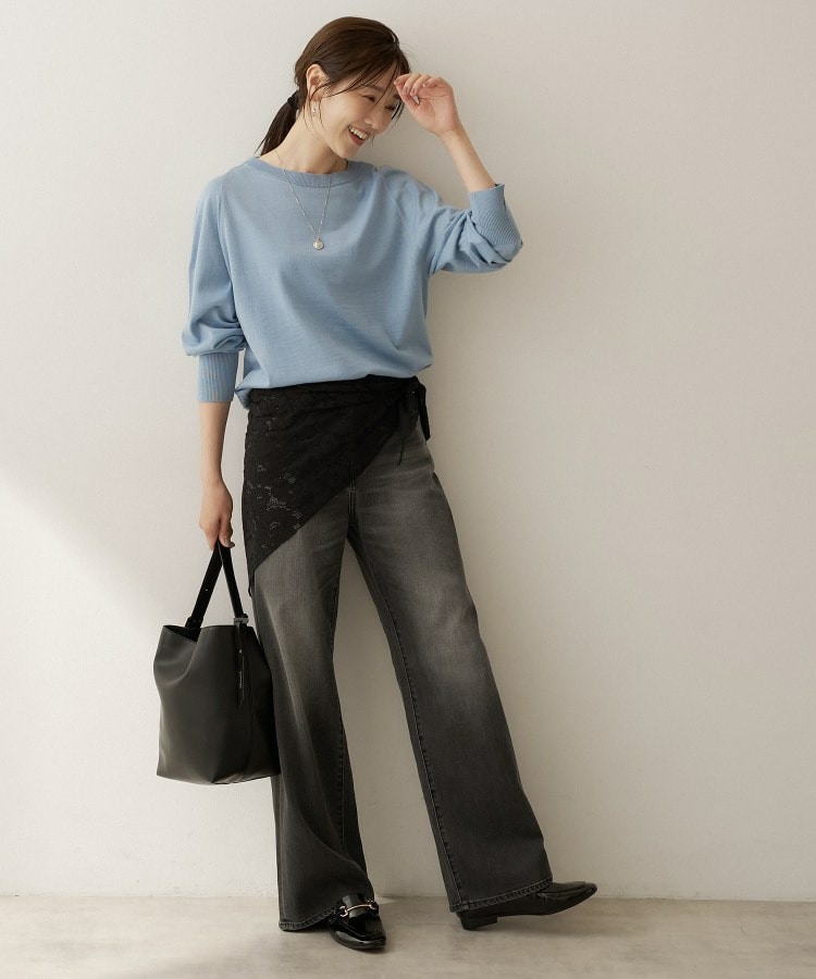 【アンサンブル可能/オンオフ使える】シルクウールカシミヤプルオーバー21