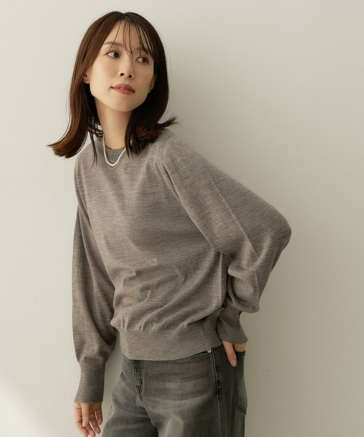 【アンサンブル可能/オンオフ使える】シルクウールカシミヤプルオーバー23