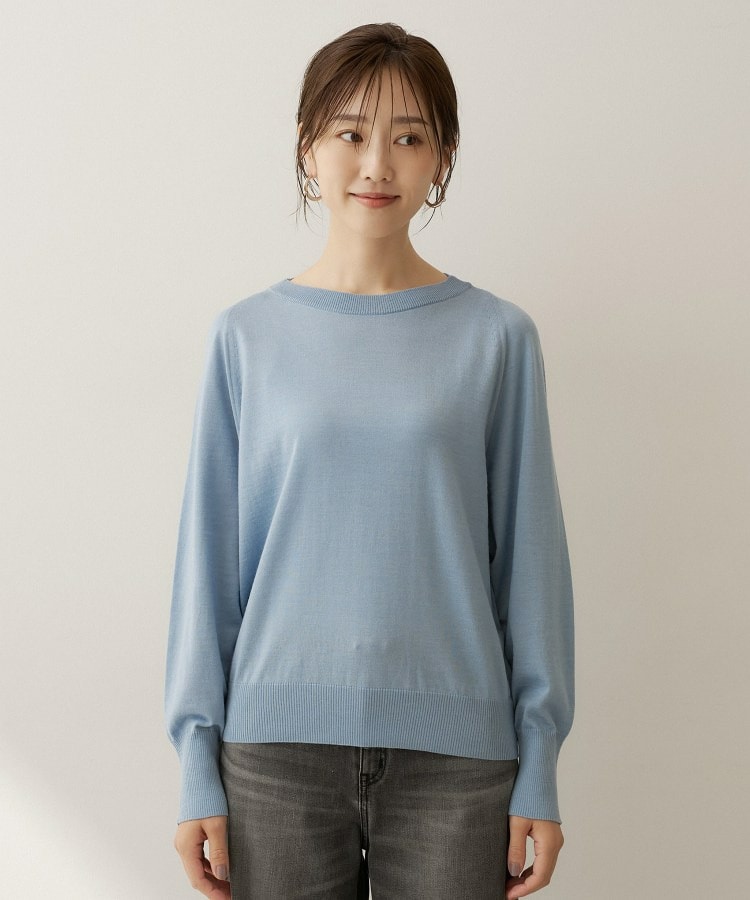 【アンサンブル可能/オンオフ使える】シルクウールカシミヤプルオーバー27