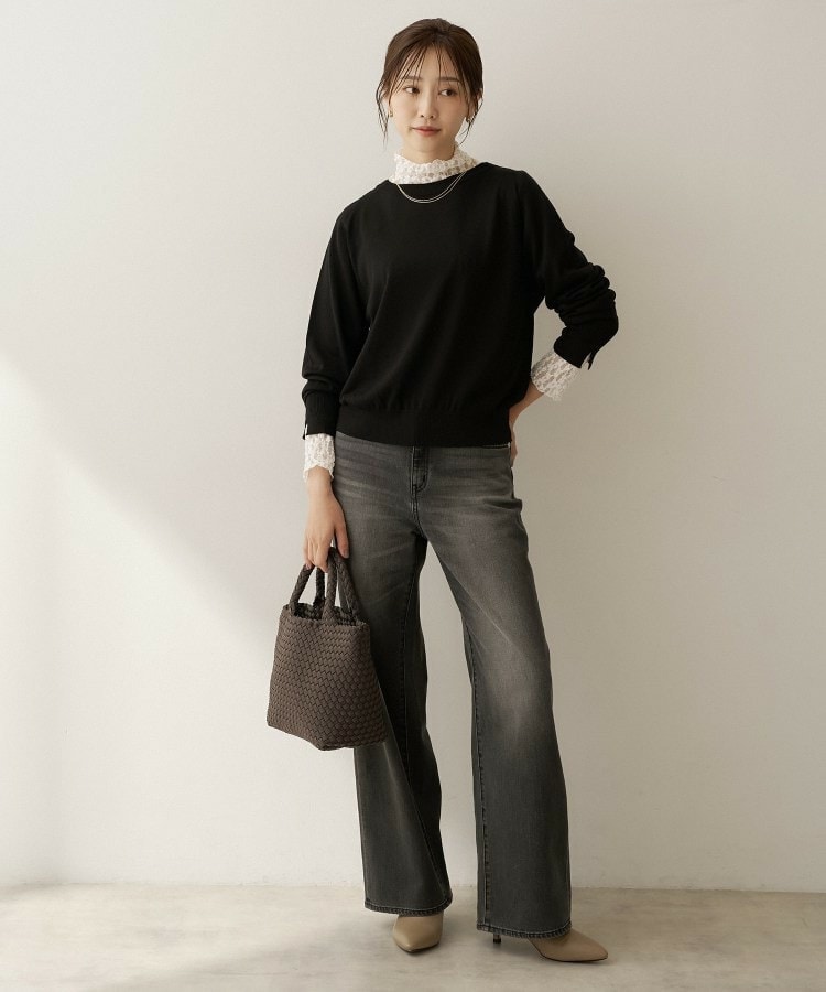【アンサンブル可能/オンオフ使える】シルクウールカシミヤプルオーバー4
