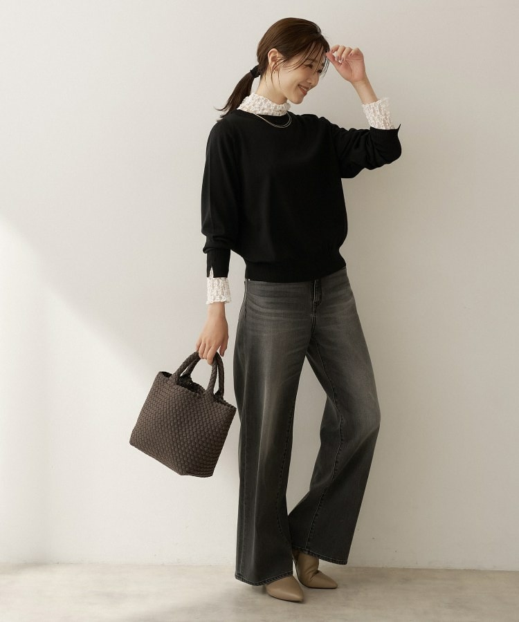 【アンサンブル可能/オンオフ使える】シルクウールカシミヤプルオーバー5