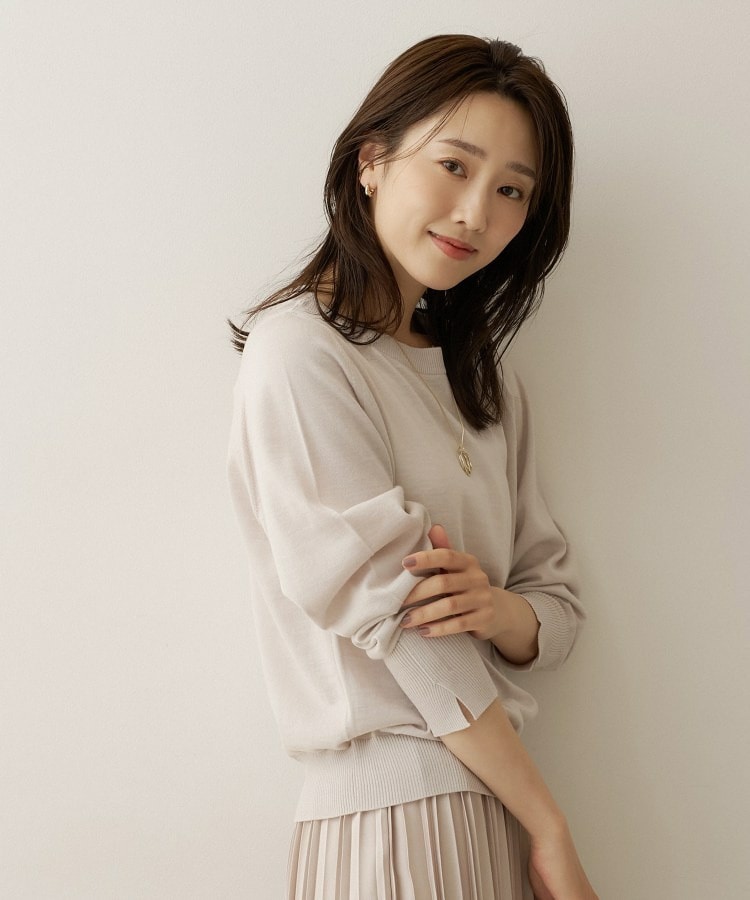 【アンサンブル可能/オンオフ使える】シルクウールカシミヤプルオーバー8