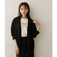 【アンサンブル可/秋羽織り/通勤】シルクウールカシミヤカーディガン