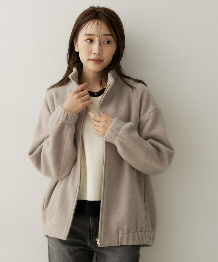 スタンドカラージップコート 20260215397404｜【アリノマ】大きい