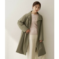 【撥水/軽量/薄中綿入り】スタンドカラーコート