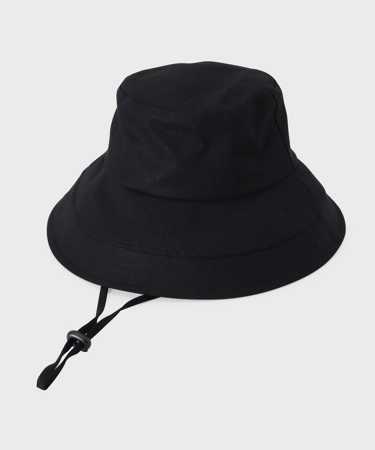 ◆【遮熱／UV】リネンブレンドつば広HAT