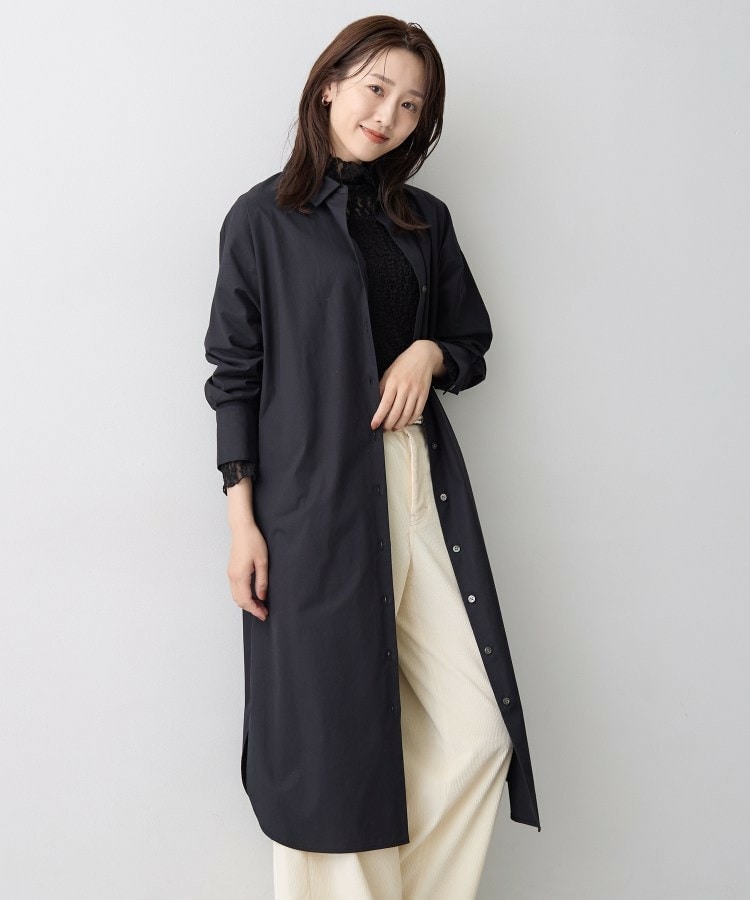 ロングシャツワンピース1