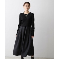 ニットドッキングワンピース
