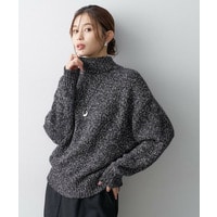 前後2WAYミックスツィードニット