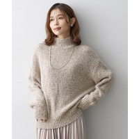 前後2WAYミックスツィードニット