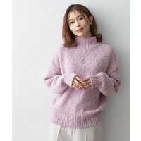 前後2WAYミックスツィードニット