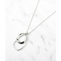 【ステンレスチェーン】ライトダブルリング ネックレス