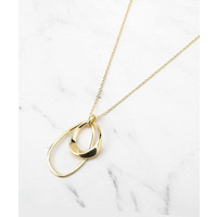 【ステンレスチェーン】ライトダブルリング ネックレス