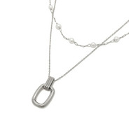 【ステンレス】MIXレイヤードチェーンネックレス