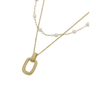 【ステンレス】MIXレイヤードチェーンネックレス