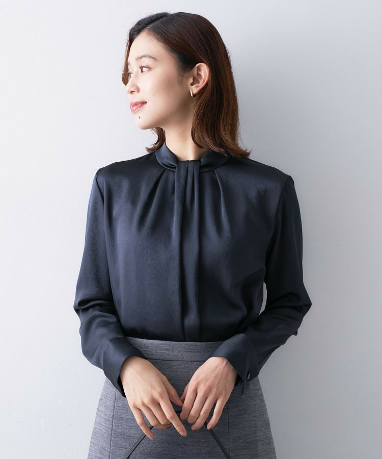 サテンドレープブラウス12