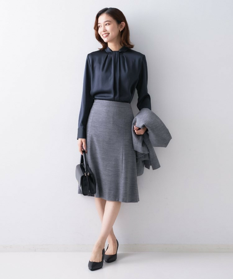 サテンドレープブラウス13