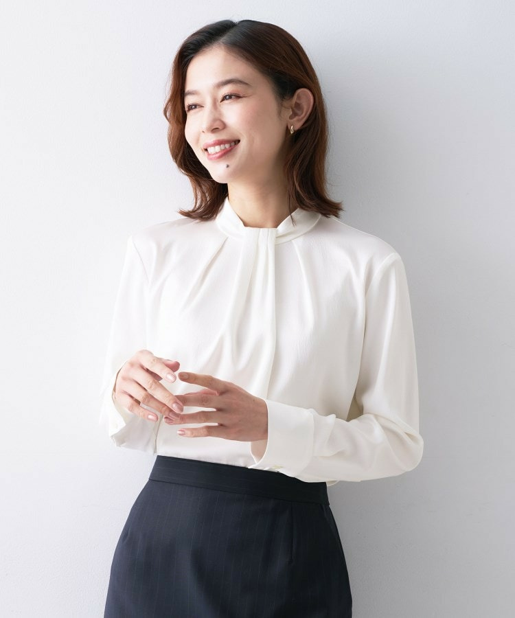サテンドレープブラウス3