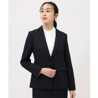 【洗える/仕事着/スーツ】ウーステッドカルゼ テーラードジャケット