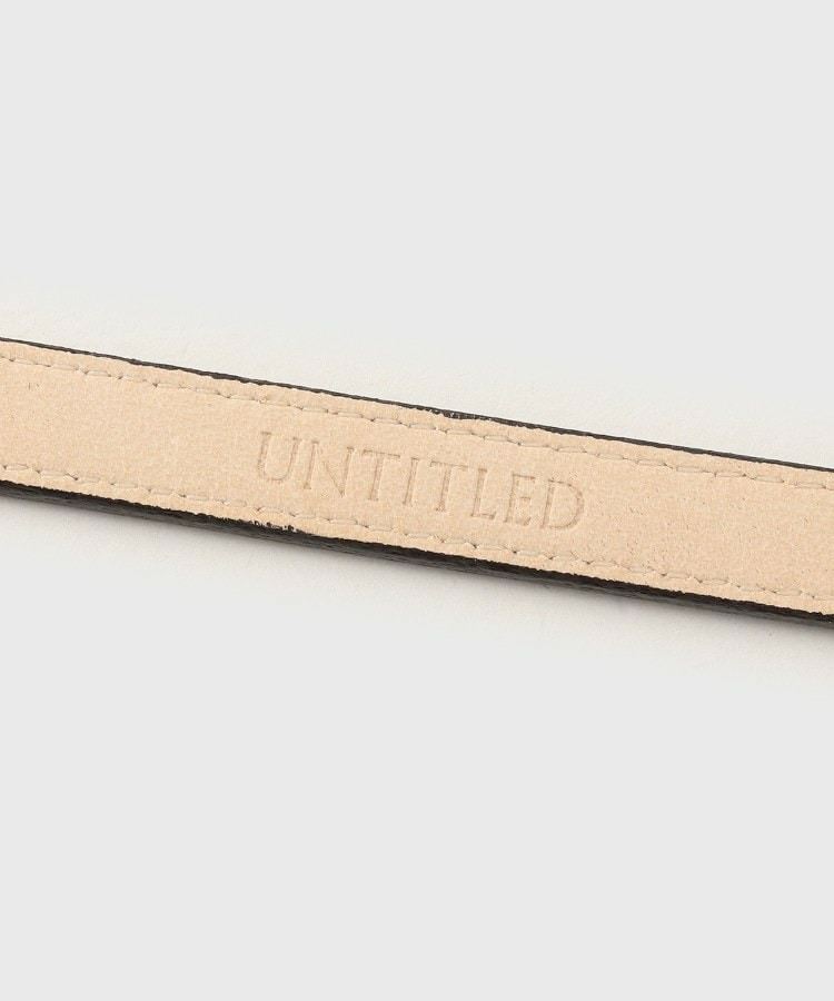 【日本製/本革】スクエアバックルナローベルト4