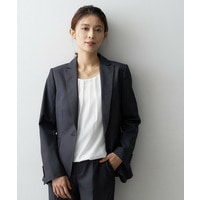 【SET UP】ウールシルクブレンドテーラードジャケット