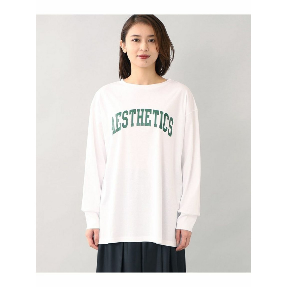 【コットン100％／洗える】カレッジロゴ風 ロゴTシャツ2