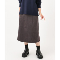 24年冬新作【大きいサイズ/a.v.v×eur3】フェイクスエードタイトスカート