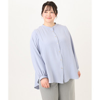 25年春新作【大きいサイズ】ポーラバンドカラーチュニック