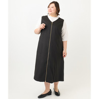 25年春新作【大きいサイズ/2WAY】Vネックワンピース